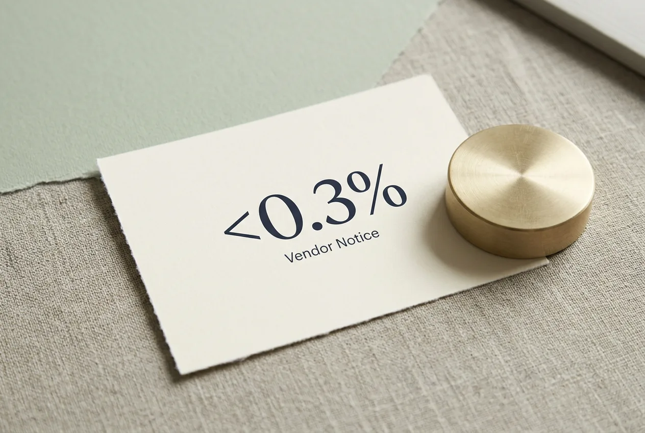 Информационная карточка с показателем менее 0,3% затронутых аккаунтов Coinbase
